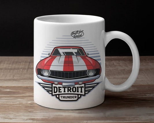Detroit Thunder Red Muscle Mug