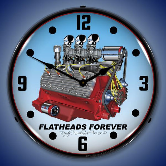 Flathead V8 Lighted Clock