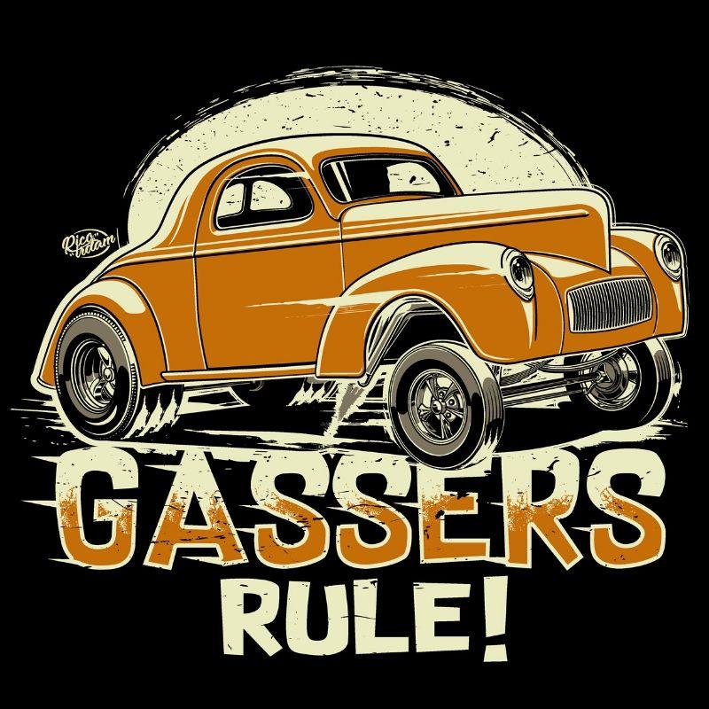 Gassers Rule! Wild Willys Orange Shirt