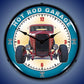 Hot Rod Garage Lighted Clock