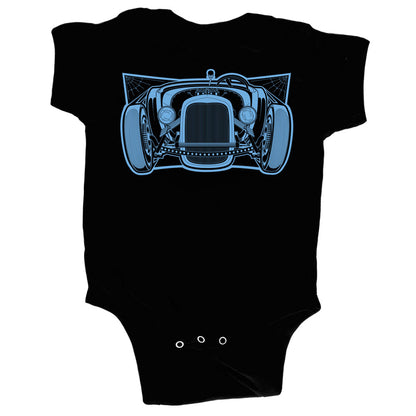 Infant Blue Rat Rod Onesie