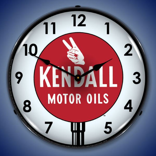 Kendall Motor Oil Lighted Clock