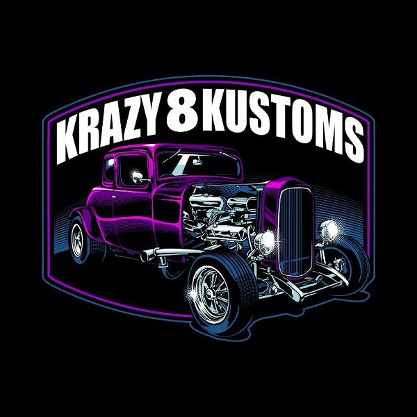 Krazy 8 Kustoms Coupe Shirt - 5 Colors Available