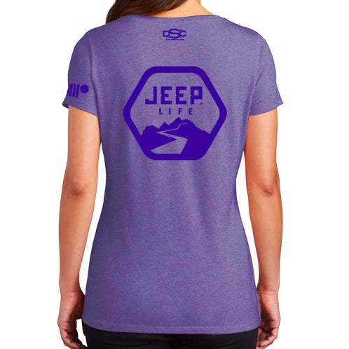 Ladies Jeep® Life Triblend V-neck T-Shirt