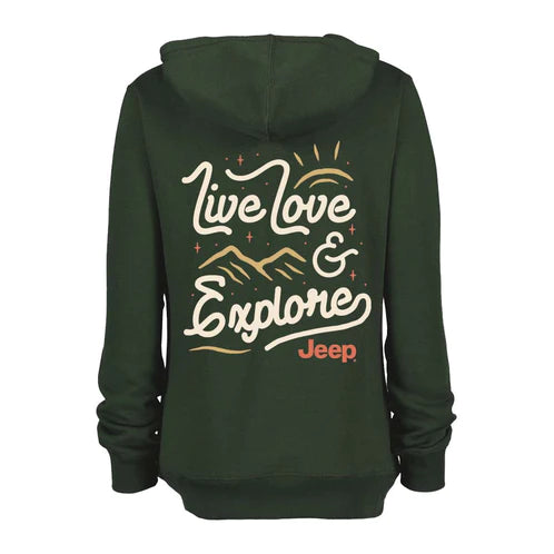 Ladies Jeep® Live Love Explore Zip-Hoodie