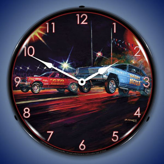 Lift Off Lighted Clock