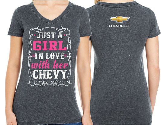 Just A Girl In Love With Her Chevy T Shirt