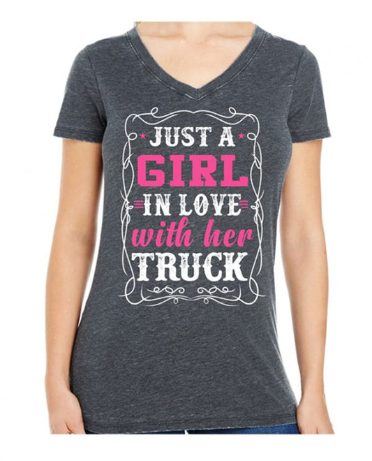 Just A Girl In Love With Her Truck T Shirt