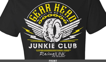 RacingJunk Black Gearhead T-Shirt