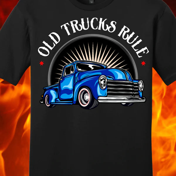 Old Kustom Trucks Rule Shirt - 3 Colors Available