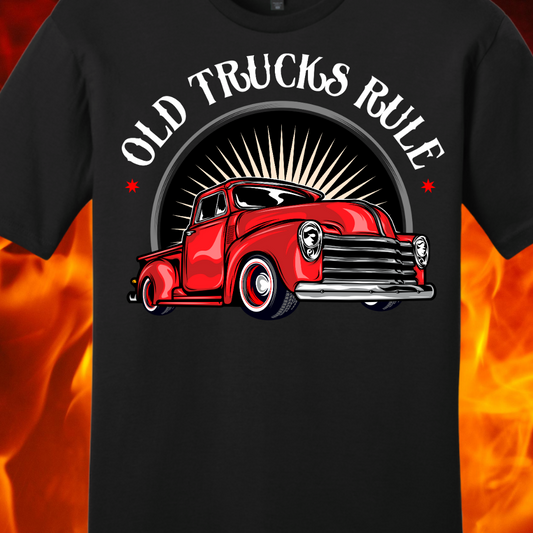 Old Kustom Trucks Rule Shirt - 3 Colors Available