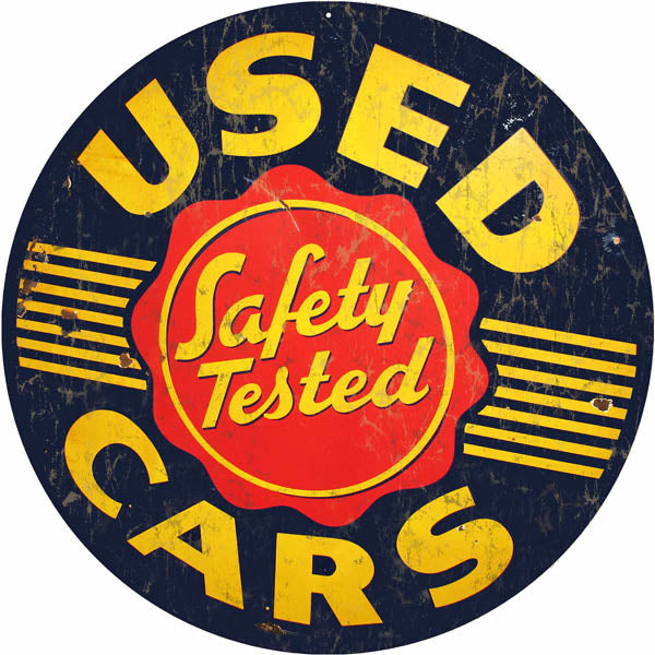 Reproduction Used Car Sign 14 Round – RacingJunk Gear Shop