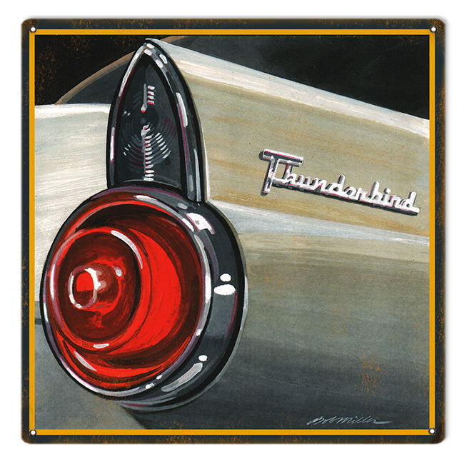 Vintage Thunderbird Automobile Sign 12x12