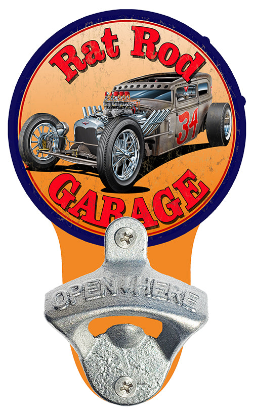 Rat Rod Garage Bottle Opener