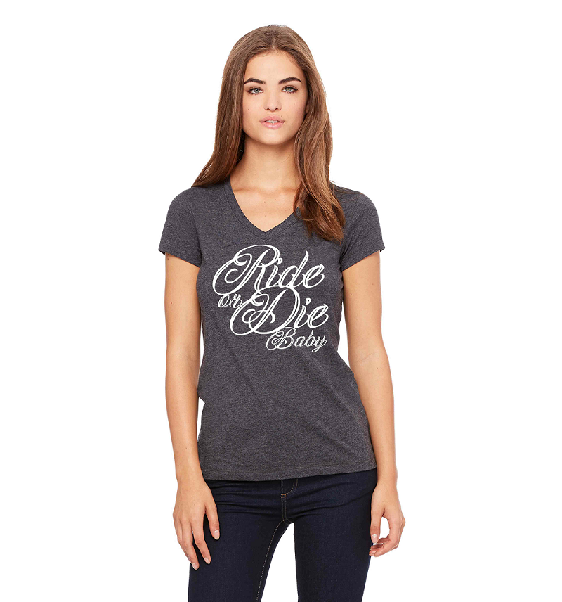 Ride or Die Baby V-Neck T-Shirt