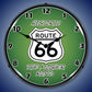 Route 66 The Mother Road Lighted Clock