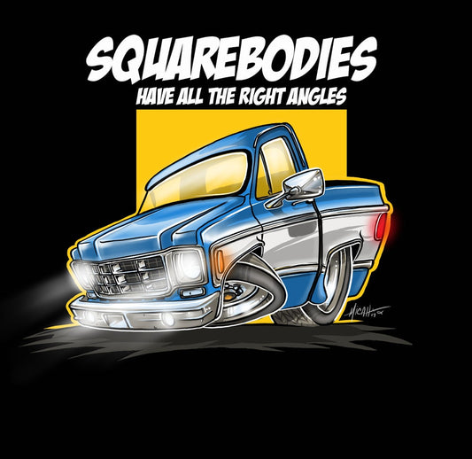 Squarebodies, All The Right Angles Blue Shirt