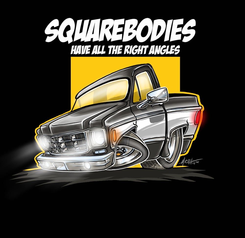 Squarebodies, All The Right Angles Gray Shirt