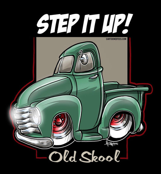 Step it Up Old Skool Green Shirt