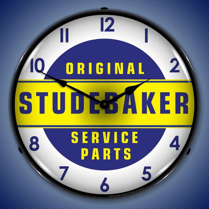 Studebaker Parts Lighted Clock