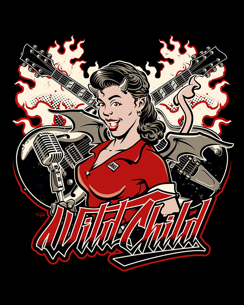 Wild Child Devil Girl Shirt