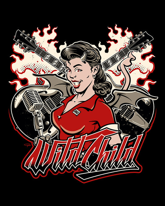 Wild Child Devil Girl Shirt