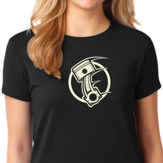 Ladies Piston T-Shirt - Black/Sapphire