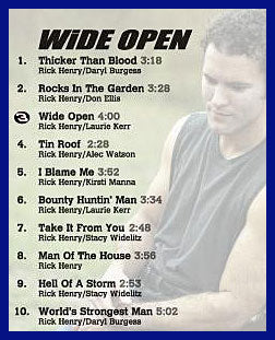 Rick Henry - Wide Open CD