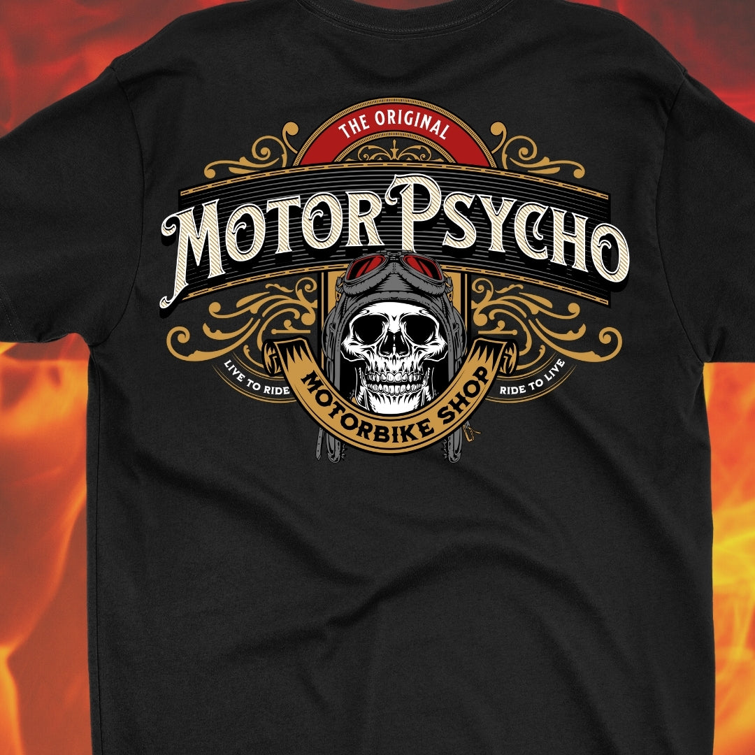 MotorPsycho Motorbike Shop T