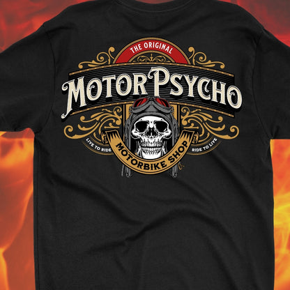 MotorPsycho Motorbike Shop T